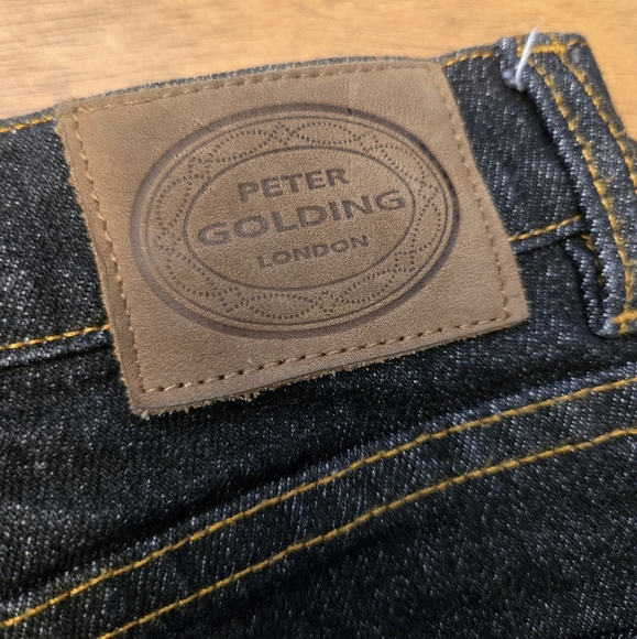 Peter Golding 078 Original Stetch Classic Black Denim Pants. Size 10 - Picture 4 of 14